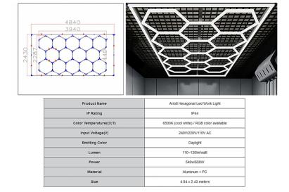 Sistem de iluminare Hexagon / HoneyComb 3,94 x 2,29 m Performance AutoTuning