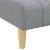 Canapea extensibilă în formă de L gri 279x140x70 cm catifea GartenMobel Dekor