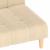 Canapea extensibilă cu 2 locuri, crem, material textil GartenMobel Dekor