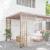 Prelata transparenta cu ochiuri 8x8 m PVC GartenMobel Dekor