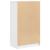 Pantofar, alb extralucios, 59x35x100 cm, lemn compozit GartenMobel Dekor