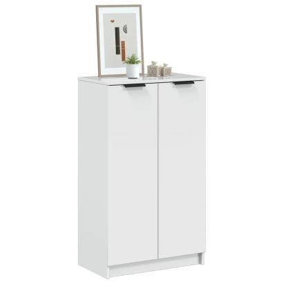 Pantofar, alb extralucios, 59x35x100 cm, lemn compozit GartenMobel Dekor