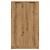 Pantofar, stejar artizanal, 59x35x100,5 cm, lemn prelucrat GartenMobel Dekor