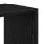 Dulap cu cărți negru 66x31x112 cm lemn prelucrat GartenMobel Dekor