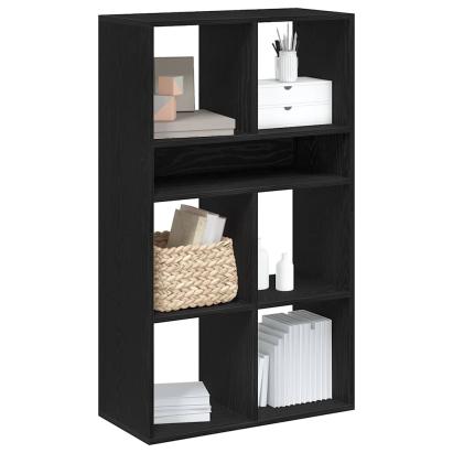 Dulap cu cărți negru 66x31x112 cm lemn prelucrat GartenMobel Dekor