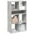 Bibliotecă, gri beton, 66x31x112 cm, lemn prelucrat GartenMobel Dekor