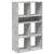 Bibliotecă, gri beton, 66x31x112 cm, lemn prelucrat GartenMobel Dekor