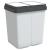 Coș de gunoi dublu, alb, 2x25 L GartenMobel Dekor