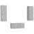 Set de dulapuri TV, 3 piese, gri beton, lemn prelucrat GartenMobel Dekor