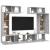 Set de dulapuri TV, 6 piese, gri beton, lemn prelucrat GartenMobel Dekor