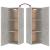 Set dulap TV, 4 piese, gri beton, lemn prelucrat GartenMobel Dekor