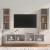 Set dulap TV, 4 piese, gri beton, lemn prelucrat GartenMobel Dekor