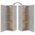 Set dulap TV, 5 piese, gri beton, lemn prelucrat GartenMobel Dekor