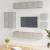 Set dulap TV, 8 piese, gri beton, lemn prelucrat GartenMobel Dekor