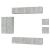 Set dulap TV, 8 piese, gri beton, lemn prelucrat GartenMobel Dekor