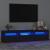 Comodă TV cu lumini LED, negru, 180x35x40 cm GartenMobel Dekor