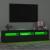 Comodă TV cu lumini LED, negru, 180x35x40 cm GartenMobel Dekor