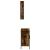 Set mobilier de baie, 2 piese, stejar fumuriu, lemn prelucrat GartenMobel Dekor