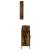 Set mobilier de baie, 3 piese, stejar fumuriu, lemn prelucrat GartenMobel Dekor
