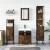 Set mobilier de baie, 4 piese, stejar fumuriu, lemn prelucrat GartenMobel Dekor
