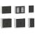 Set dulap de bucătărie 7 piese „Kalmar” lemn negru prelucrat GartenMobel Dekor