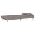 Canapea extensibilă, gri taupe, material textil GartenMobel Dekor