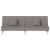 Canapea extensibilă, gri taupe, material textil GartenMobel Dekor