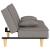 Canapea extensibilă, gri taupe, material textil GartenMobel Dekor