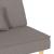Canapea extensibilă, gri taupe, material textil GartenMobel Dekor