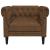 Fotoliu Chesterfield, maro, material textil GartenMobel Dekor