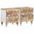 Noptiere, 2 buc., 40x33,5x46 cm, lemn masiv de acacia GartenMobel Dekor