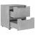 Noptiera "VISNES" Beton Gri 45x40x50 cm Lemn prelucrat GartenMobel Dekor