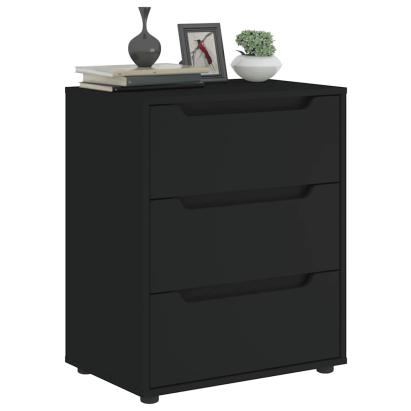 Bufetă „VISNES” Negru 60x40x73 cm lemn prelucrat GartenMobel Dekor