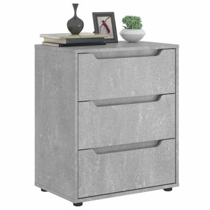 Bufetă „VISNES” Gri beton 60x40x73 cm Lemn prelucrat GartenMobel Dekor
