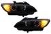 Faruri Xenon Angel Eyes BMW Seria 3 E92 E93 (2006-2010) 3D Negru Performance AutoTuning