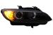 Faruri Xenon Angel Eyes BMW Seria 3 E92 E93 (2006-2010) 3D Negru Performance AutoTuning