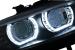 Faruri Xenon Angel Eyes BMW Seria 3 E92 E93 (2006-2010) 3D Negru Performance AutoTuning