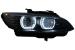 Faruri Xenon Angel Eyes BMW Seria 3 E92 E93 (2006-2010) 3D Negru Performance AutoTuning