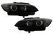 Faruri Xenon Angel Eyes BMW Seria 3 E92 E93 (2006-2010) 3D Negru Performance AutoTuning