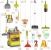 Set curatenie de jucarie, aspirator electric cu sunete, carucior, matura, solutii curatare, semnalizator podea umeda, 20 piese MultiMark GlobalProd