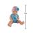 Papusa bebelus, interactiva, face pipi, diverse accesorii, ochi mobili, landou, sticlute, olita, hainute, roz/albastru MultiMark GlobalProd