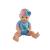 Papusa bebelus, interactiva, face pipi, diverse accesorii, ochi mobili, landou, sticlute, olita, hainute, roz/albastru MultiMark GlobalProd