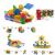 Set blocuri constructie, 218 piese diferite forme, jucarie steam, multicolor MultiMark GlobalProd