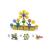 Set blocuri constructie, 218 piese diferite forme, jucarie steam, multicolor MultiMark GlobalProd