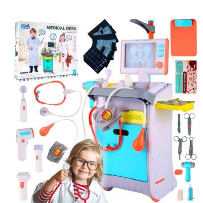 Carucior medical, monitor functii vitale cu sunete si lumini, sertare, ecran portabil, radiografii, instrumente doctor MultiMark GlobalProd