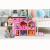 Casuta de papusi, 136 accesorii, 6 camere, terasa, mobilier, figurine, 16x69x36 cm MultiMark GlobalProd