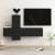 Set dulapuri TV, 3 buc., negru, lemn prelucrat GartenMobel Dekor