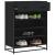 Pantofar, negru, 75x38x97,5 cm, lemn prelucrat/metal GartenMobel Dekor