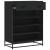 Pantofar, negru, 75x38x97,5 cm, lemn prelucrat/metal GartenMobel Dekor