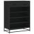 Pantofar, negru, 75x38x97,5 cm, lemn prelucrat/metal GartenMobel Dekor